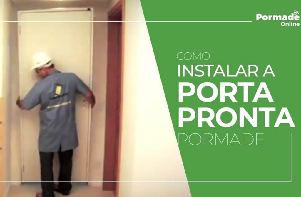 Instalação portas prontas