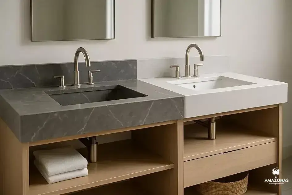 Bancadas e cubas sob medida