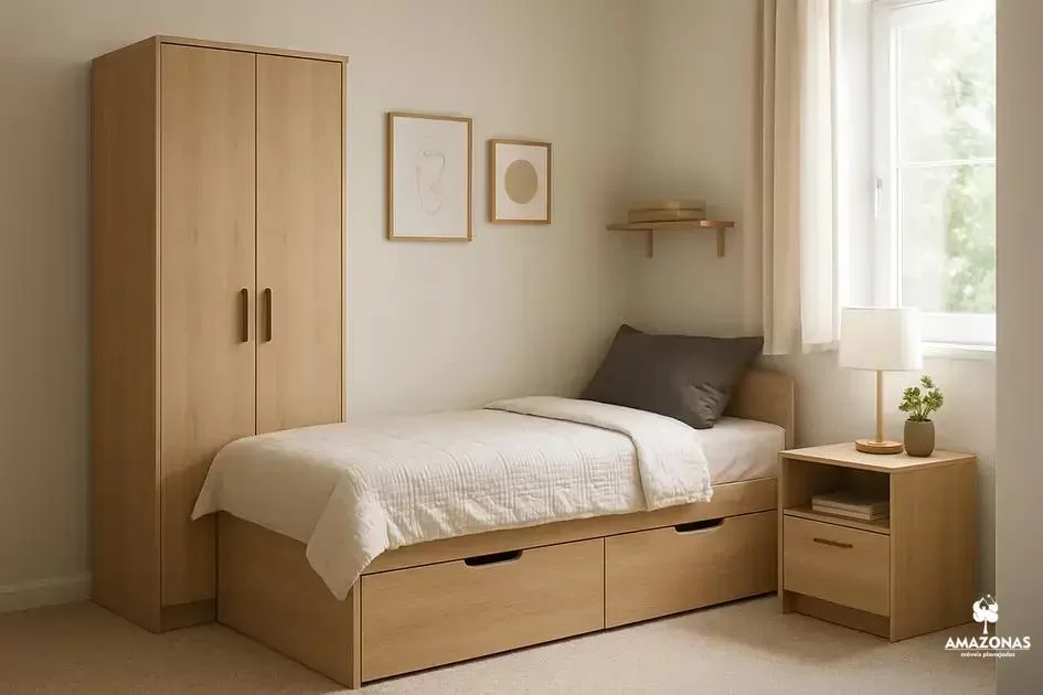 Como montar um quarto bonito gastando pouco com marcenaria sob medida?