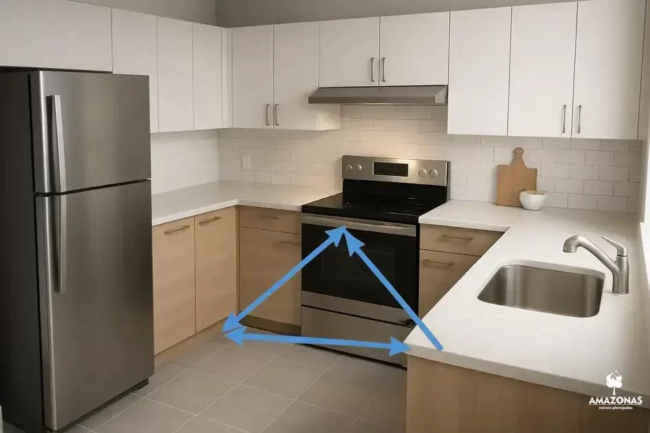 Layout funcional: o triângulo de trabalho realmente funciona?