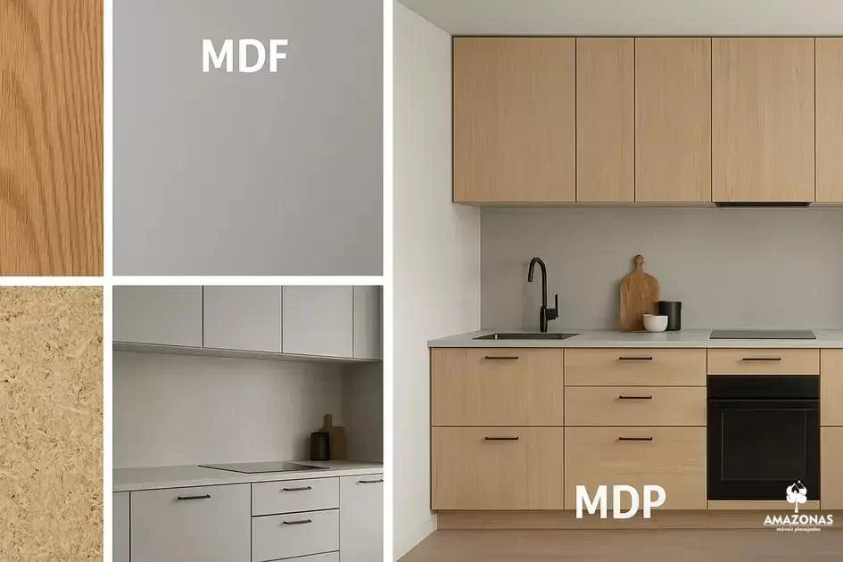 Materiais certos nos lugares certos: madeira, MDF ou MDP?