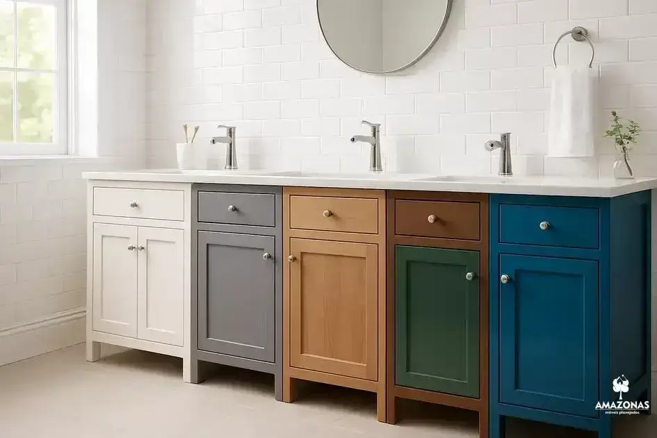 Opções de cores e acabamentos