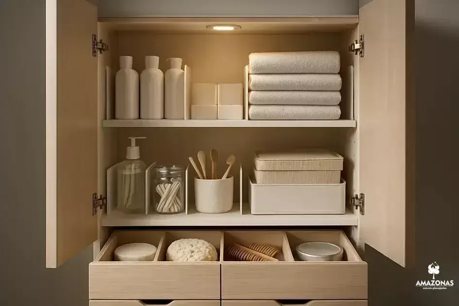 Organização e divisórias internas