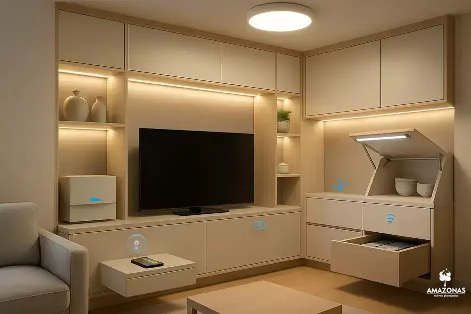 Benefícios práticos da tecnologia em móveis planejados