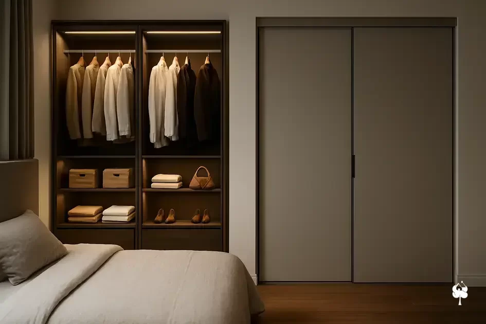Closet aberto ou fechado