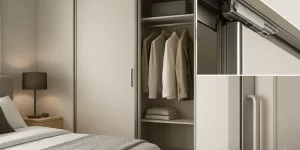 Portas de Correr no Guarda-Roupa: Ferragens, Amortecedores e Cuidados Essenciais no Projeto