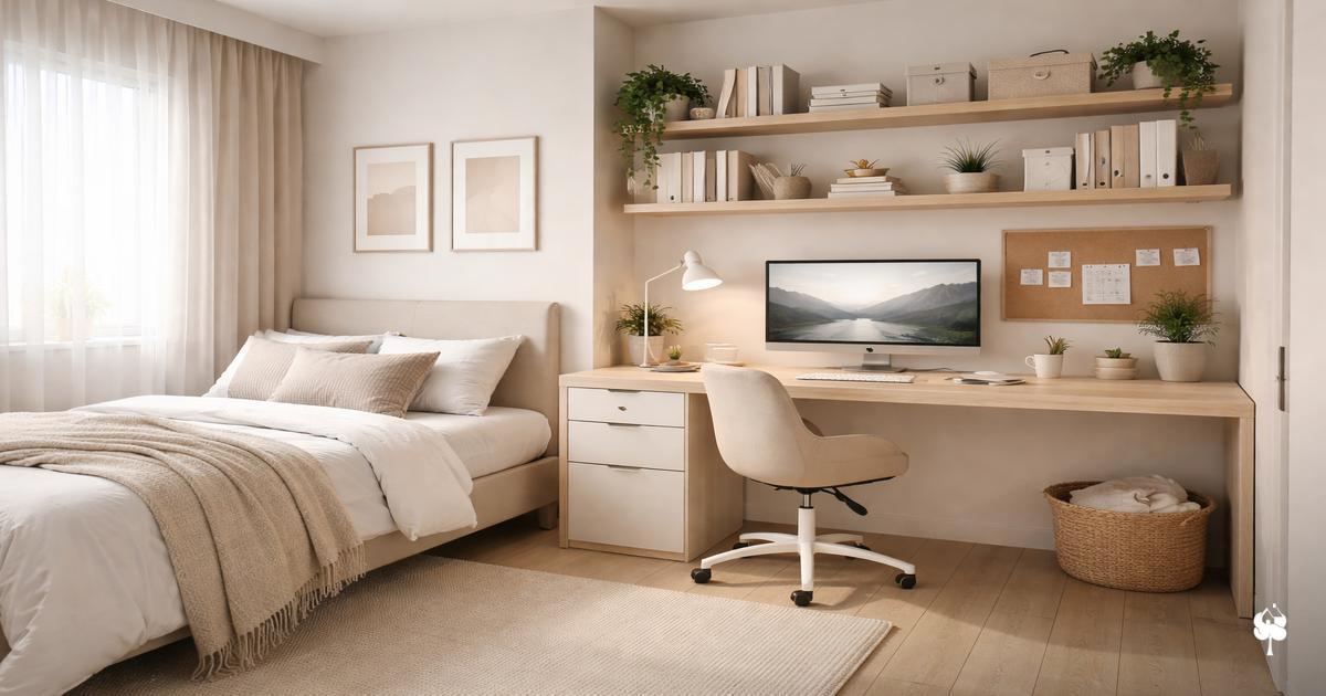 Iluminação dupla: uma para trabalho, outra para dormir