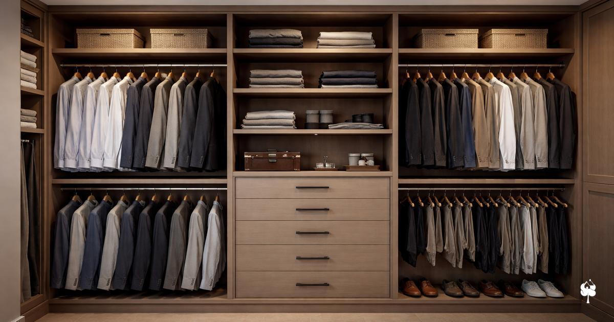 Materiais mais usados em closets masculinos
