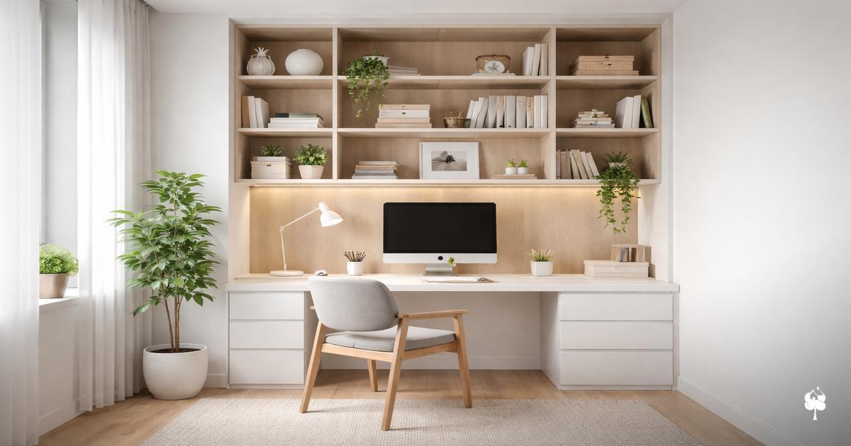 Por que integrar estante e escrivaninha no mesmo móvel