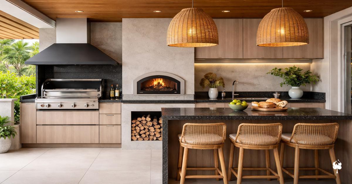 Iluminação e ventilação para espaços gourmet