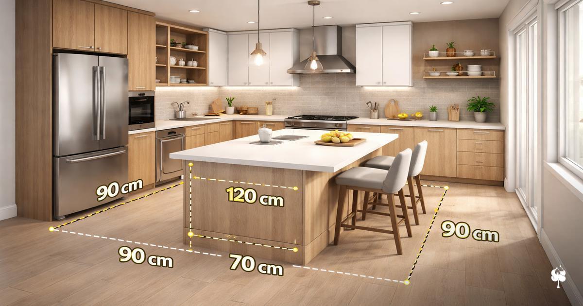 Península como bancada de preparo, cooktop e refeições