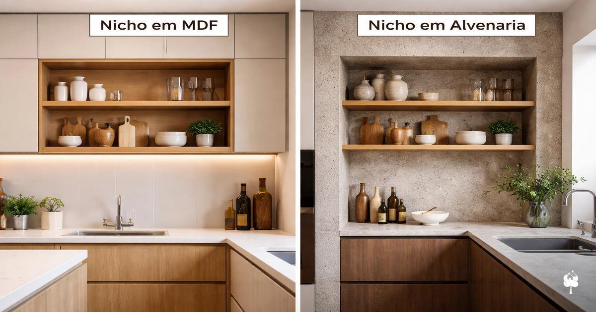 Nichos decorativos vs. funcionais — onde a Amazonas Planejados recomenda cada um