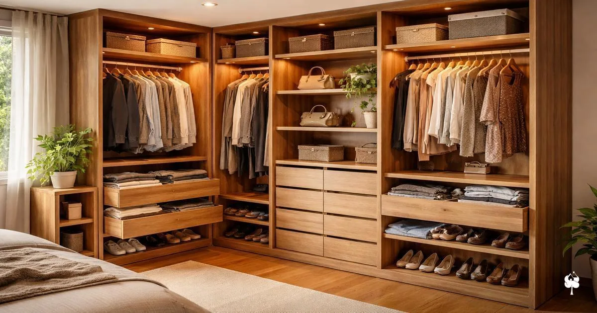 Closet Planejado para Casal: como dividir o espaço, o que não pode faltar e erros comuns 1 Closet Planejado para Casal: como dividir o espaço, o que não pode faltar e erros comuns