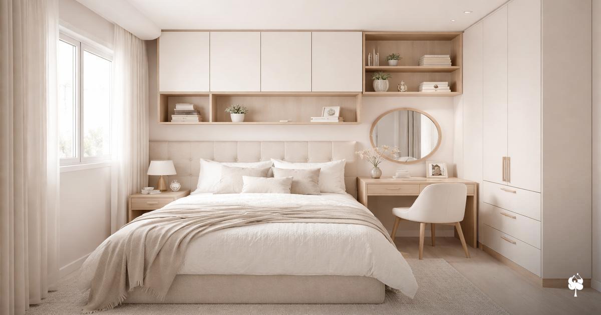 Quarto pequeno planejado com closet: é possível? Quarto pequeno planejado com closet: é possível?