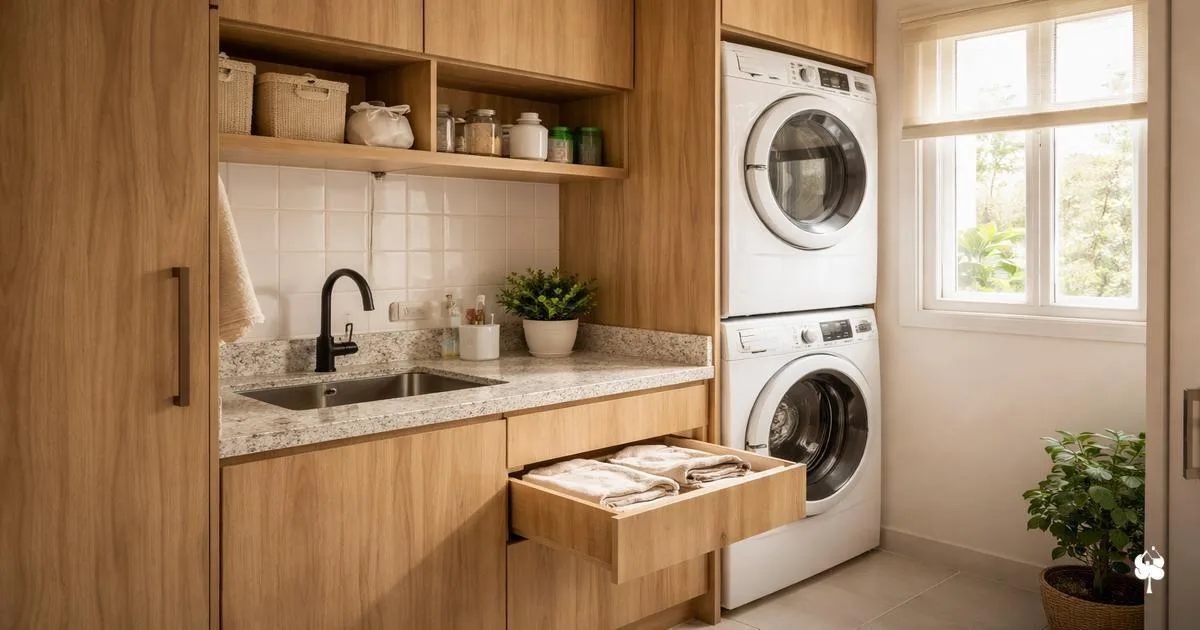 Lavanderia planejada pequena: como organizar tudo em menos de 4m² 1 Lavanderia planejada pequena: como organizar tudo em menos de 4m²