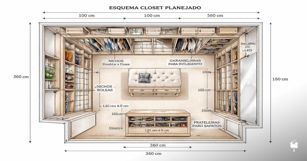 Materiais mais usados em closet sob medida e o que durar mais Materiais mais usados em closet sob medida e o que durar mais